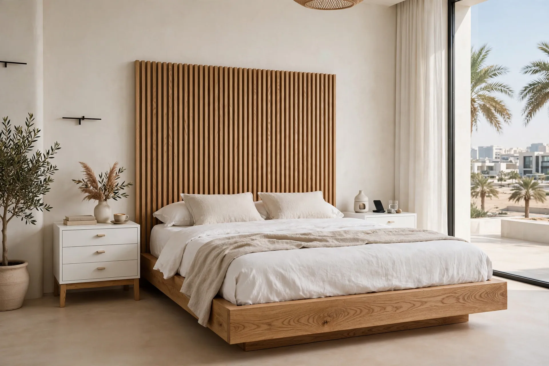 Stone Grey + Pale Sand Channel Tufted