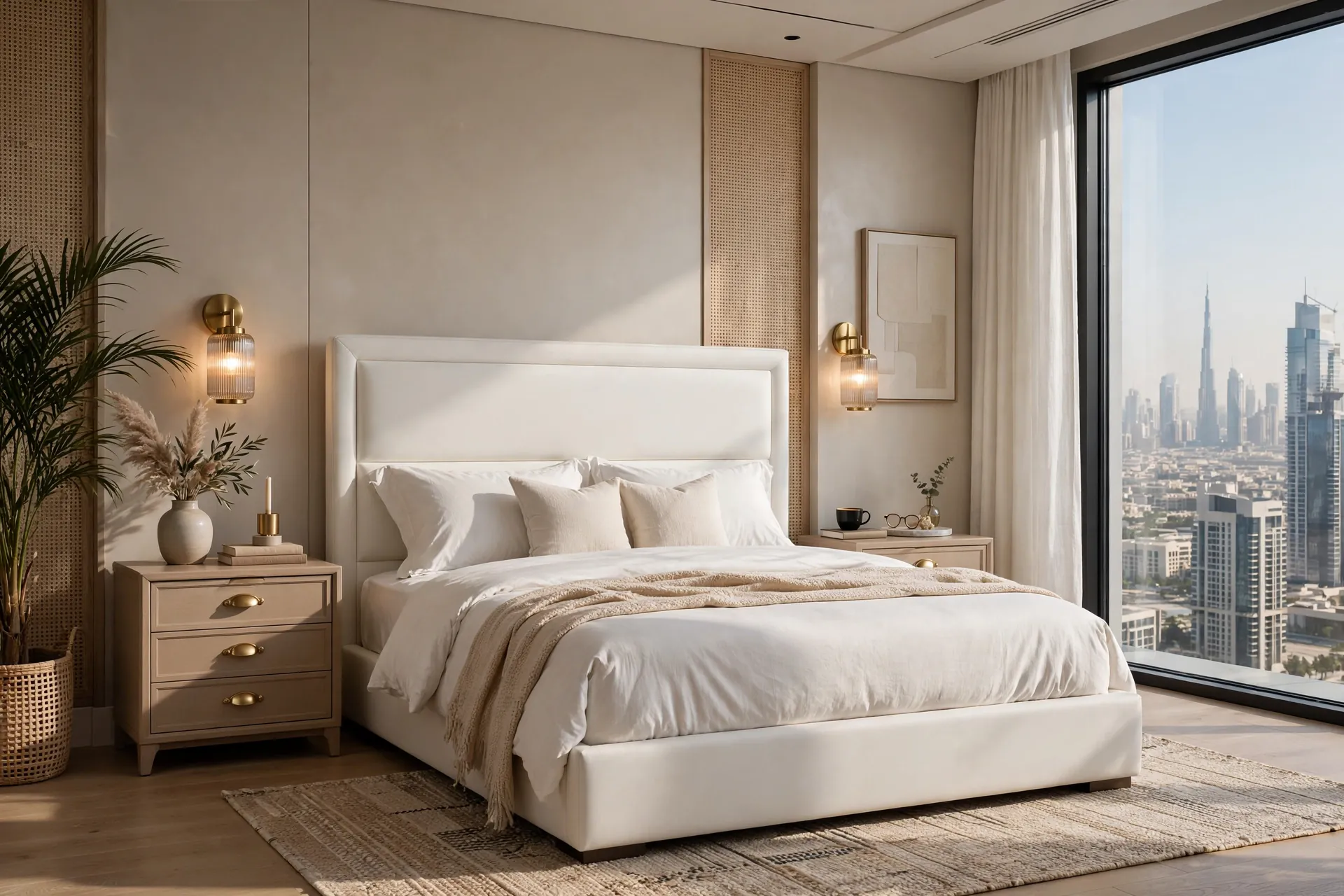 Natural Oak + Soft Taupe Luxury Modern Simple