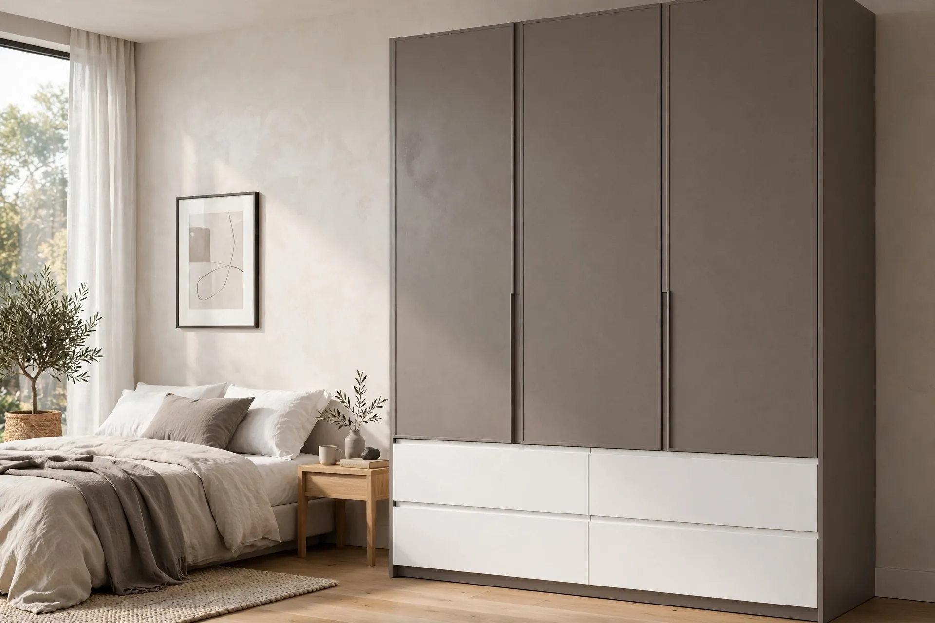 Taupe Grey Wardrobe